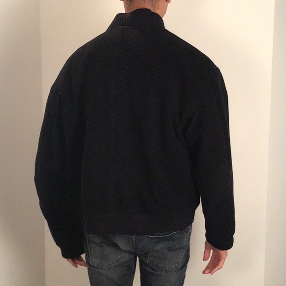Hugo Boss black wool bomber size 54. XL - Picture 10 of 10